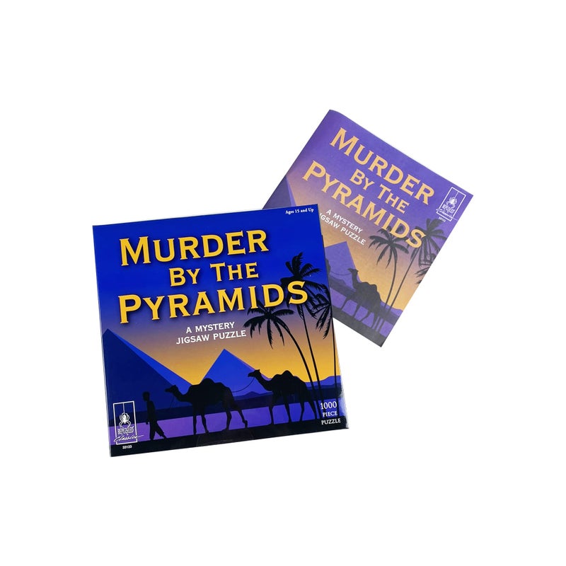 University Games Murder Mystery Party, Classic Mystery Jigsaw Puzzle, Murder by The Pyramids, 1,000 Piece Jigsaw Puzzle - Image 2